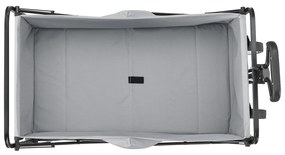 Cărucior de mână gri deschis