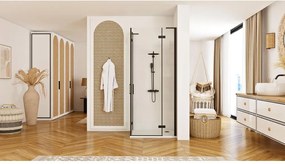 Cabina dus REA Hugo Double 100x100 cm negru