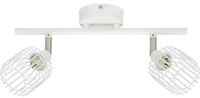 Spot dublu Flavian, 2xg9, 33w, metal, alb