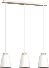 Emibig Bolero lampă suspendată 3x60 W alb 443/3