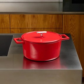 Cratiță cu capac din fontă 5,5 l adecvată pentru plita cu inducție Mattia 3.0 – FABINI