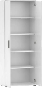 Dulap, poliţe, cu două uşi, alb, SERVO TIP 1