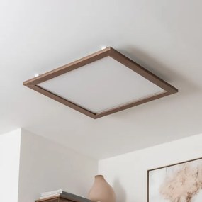 Plafonieră LED dimabilă Brilagi SLIMFRAME WOOD LED/58W/230V 64x64 cm + telecomandă