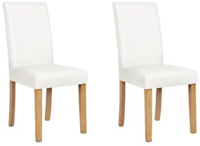 Set 2 buc. scaune pentru sufragerie Borway (alb). 1010057