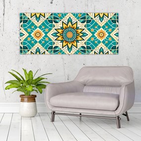 Tablou - Model turcoaz (120x50 cm)