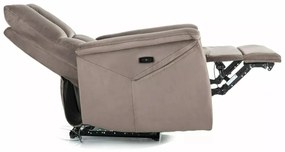 Fotoliu recliner cu functie de masaj Neptun M velvet cappuccino Blu38