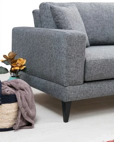 Canapea cu 2 Locuri Nordic 2 Seater, Gri Inchis