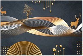 Tablou - Cerb, grafică (90x60 cm)