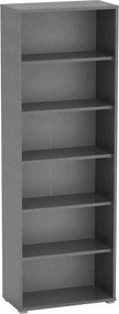 Biblioteca RIOMA NEW TYP 01, grafit, DTD laminat, 75x38x218 cm