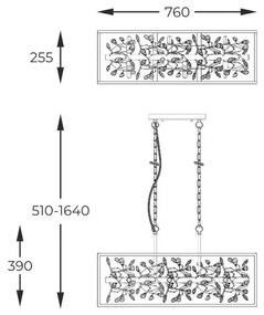 Lustra eleganta design modern Spring auriu, negru