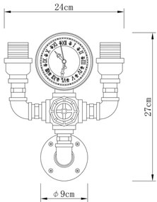 Aplică Globo 43000W2 BAYUDA 2xE27/60W/230V