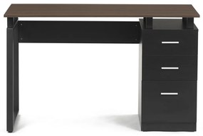 Masă de birou 3218 OAK, negru și stejar