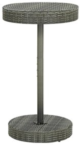 vidaXL Masă de grădină, gri, 60,5 x 106 cm, poliratan