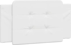 vidaXL Pernă pentru tăblie pat, Zadar, alb, 100 cm, piele artificială