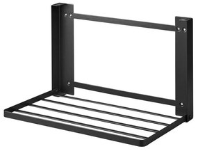 Raft pentru baie negru mat de montat pe perete din oțel Tower – YAMAZAKI