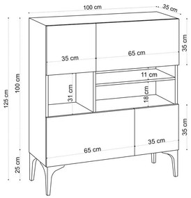 Dulap Krista Sapphire Oak