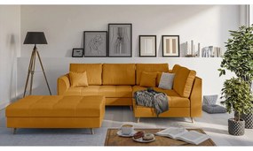 Taburet galben muștar Ariella – Ropez