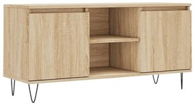 vidaXL Comodă TV, stejar sonoma, 104x35x50 cm, lemn compozit
