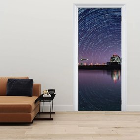 Fototapet pentru ușă - Cerul înstelat noaptea (95x205cm)