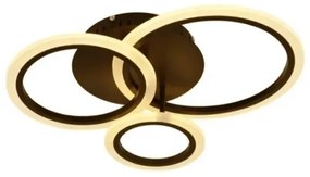 Lustră LED dimabilă aplicată LED/40W/230V negru + telecomandă