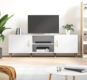 vidaXL Comodă TV, alb, 150x30x50 cm, lemn compozit