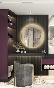 Oglindă Baie LED și Dezaburire Elit's Premium cu Senzor Touch, Lumina Rece, Caldă și Neutră, 80 cm 177