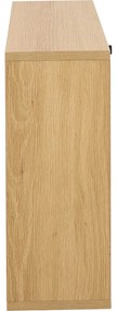 Pantofar în culoare naturală cu deschidere înclinată cu aspect de lemn de stejar 72x43x17 cm Albany – Actona