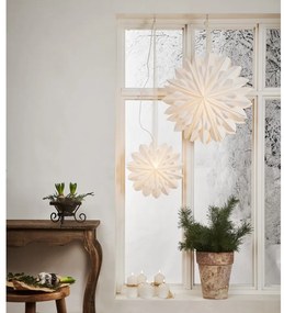 Decorațiune pentru Crăciun Star Trading Clipp, alb, ø 60 cm