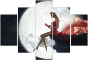 Tablou - Femeia sub clar de lună (150x105 cm)