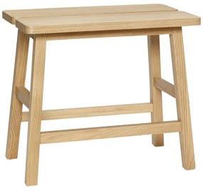 Scăunel din lemn de stejar Hübsch Ground