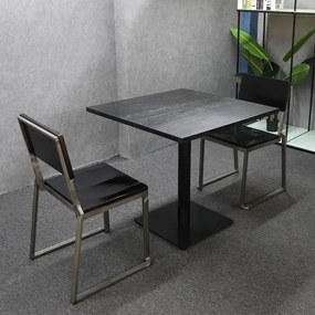 Picioare metalice pentru masa 80x80 cm,negru