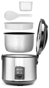 Aparat de gătit orez negru/argintiu – Hendi