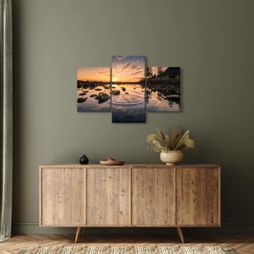 Tablou - Apus de soare la lac (90x60 cm)