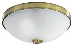Plafoniera clasic design italian din alama, sticla 3027 RA-PL. 3027/3