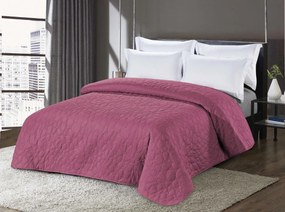 Cuvertura de pat roz inchis cu model STONE Dimensiune: 200 x 220 cm