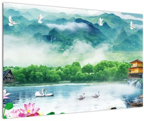 Tablou - Peisaj de vis (90x60 cm)