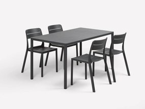 Masa Exterior Nardi - Piave 140x80 - Tabacco materia