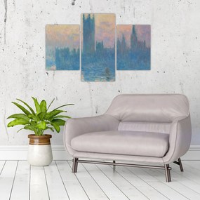 Tablou - Claude Monet, The Houses of Parliament, Sunset, reproducere (90x60 cm)