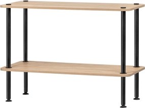 Etajeră în culoare naturală cu aspect de lemn de stejar 80x54,5x35 cm Teidi – noo.ma