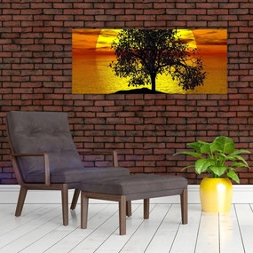 Tablou - Silueta copacilor (120x50 cm)