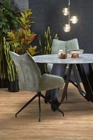 Masa rotunda Giovani marmura verde/negru ø135/h76 cm
