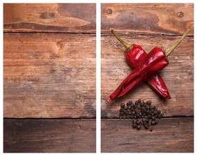 Protecții de aragaz 2 buc. din sticlă temperată 52x30 cm Pepper – Allstar