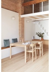 Masă de dining extensibilă în decor frasin 160x100 cm Atlas - Teulat