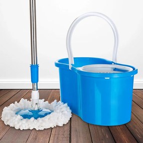 Mop rotativ SPINNER albastru, cu rezervă