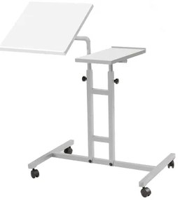 Măsuță ajustabilă GLEN 87x67 cm albă