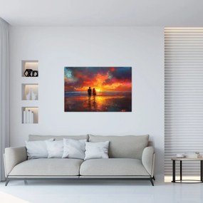 Tablou - Plimbare pe plajă (90x60 cm)