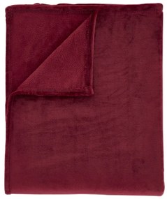 Pătură roșie din micropluș/cocolino 130x170 cm Raschel Velvet – Catherine Lansfield