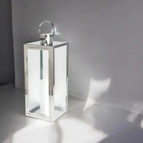 Lanternă decorativă 63 cm, crom lucios