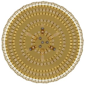 Plafonieră CALMEILLES 10xE14/25W/230V d. 78 cm Eglo 39612