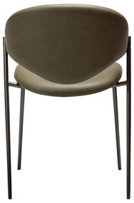 Scaun de dining kaki din imitație de piele Zone – DAN-FORM Denmark